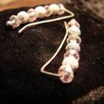 Earpins - Faceted Pale Pink Sparkly Crystals With..