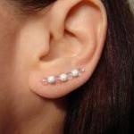 Ear Pins - Sterling Silver Filled And Faceted..